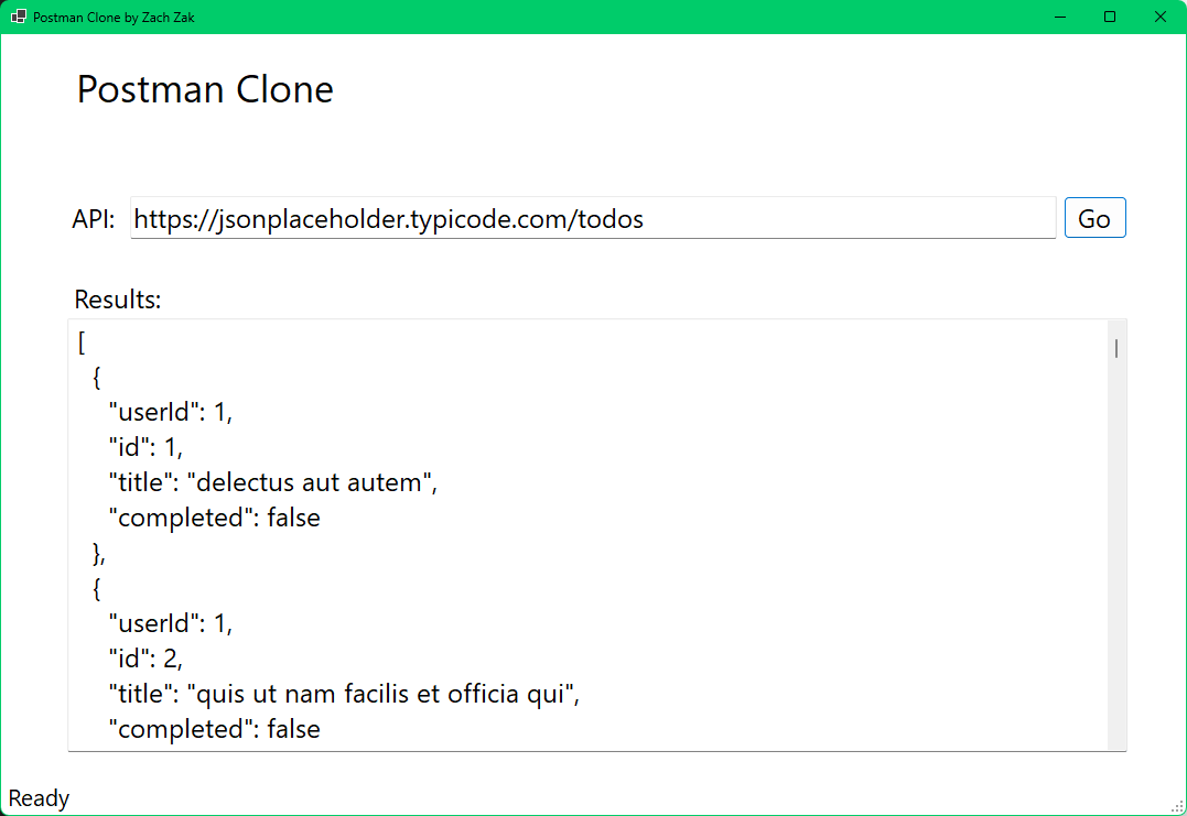WinForm UI Screenshot
